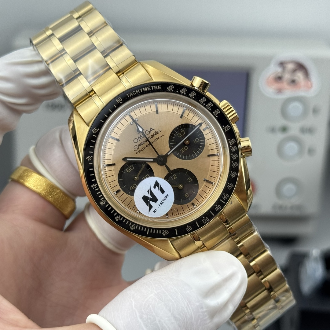 NO:617797,N1, Omega Speedmaster Moonwatch/42M/original consistent double T shock absorber 3861 movement,,omega19860909N1,欧米茄超霸系列月球表/42M/原版一致双T避震器3861机芯,,omega,Watch