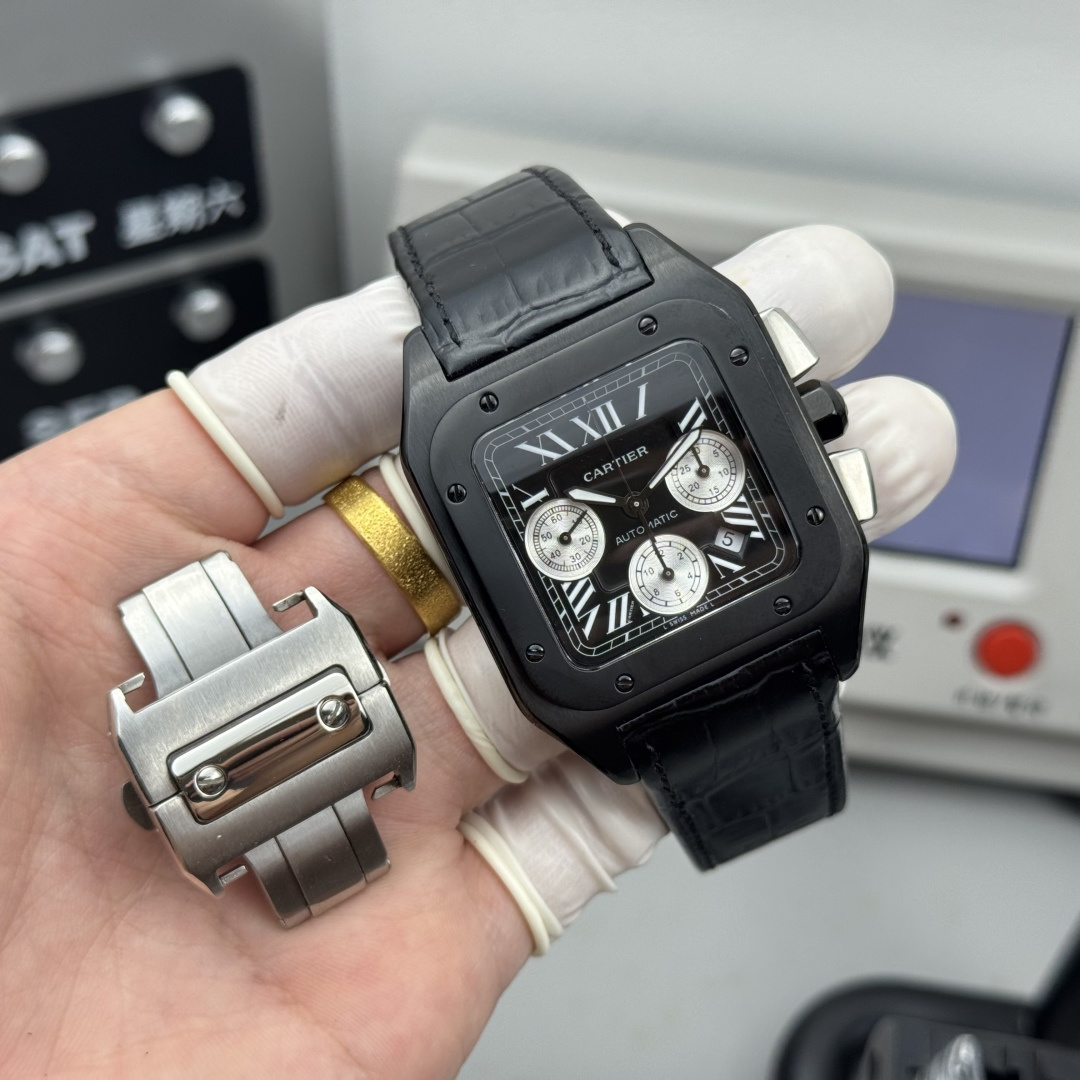 NO:337435,Cartier Santos DE CARTIER series watch model WSSA0017, adopts Dandong movement, stable and reliable quality;,, cartier, cartier19860909卡地亚山度士SANTOS DE CARTIER系列腕表 型号WSSA0017,采用丹东机芯,品质稳定可靠；,,cartier,cartier,Watch