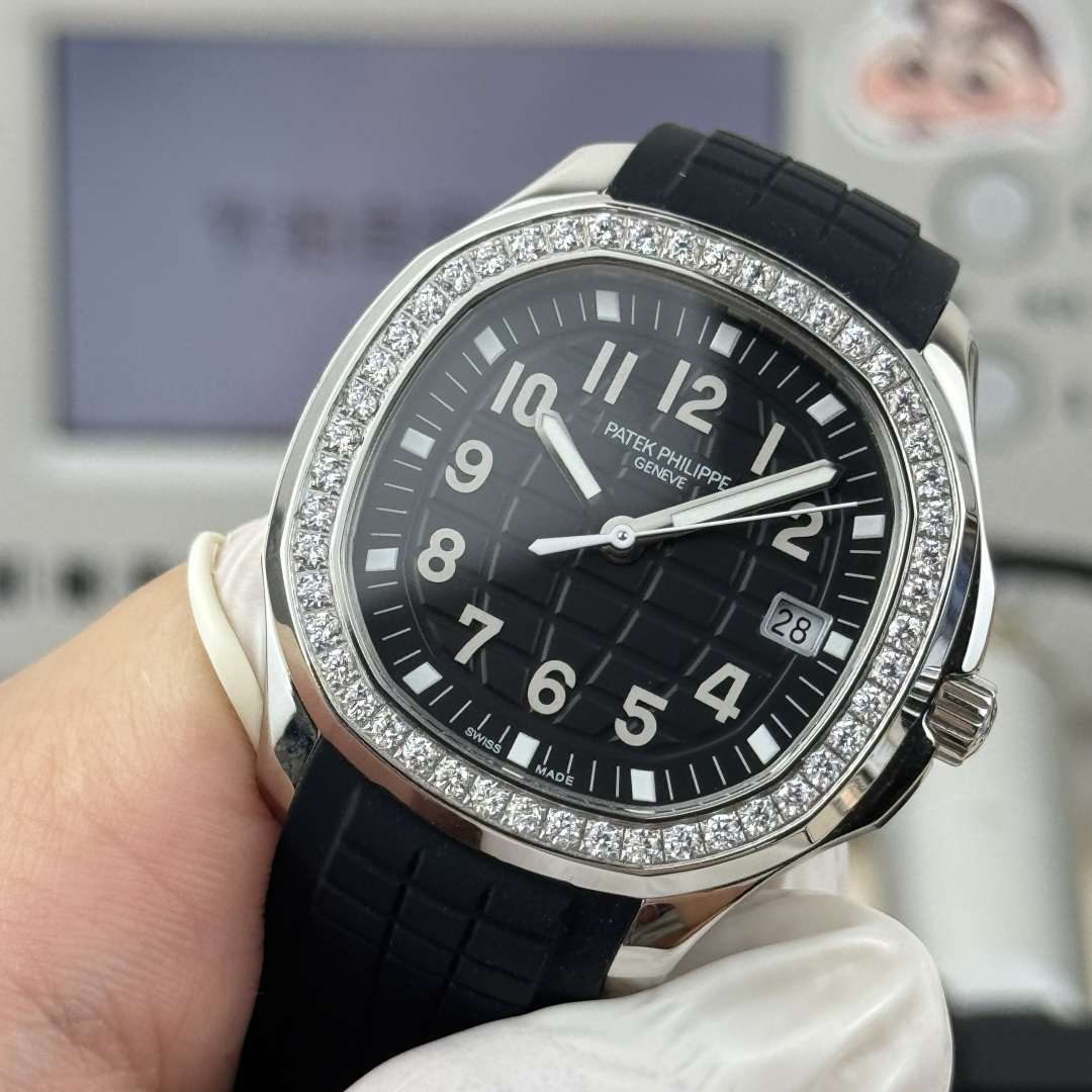 파텍필립 아쿠아넛 자동 남성 시계 38.8MM5168 G5168 G 이미지 5