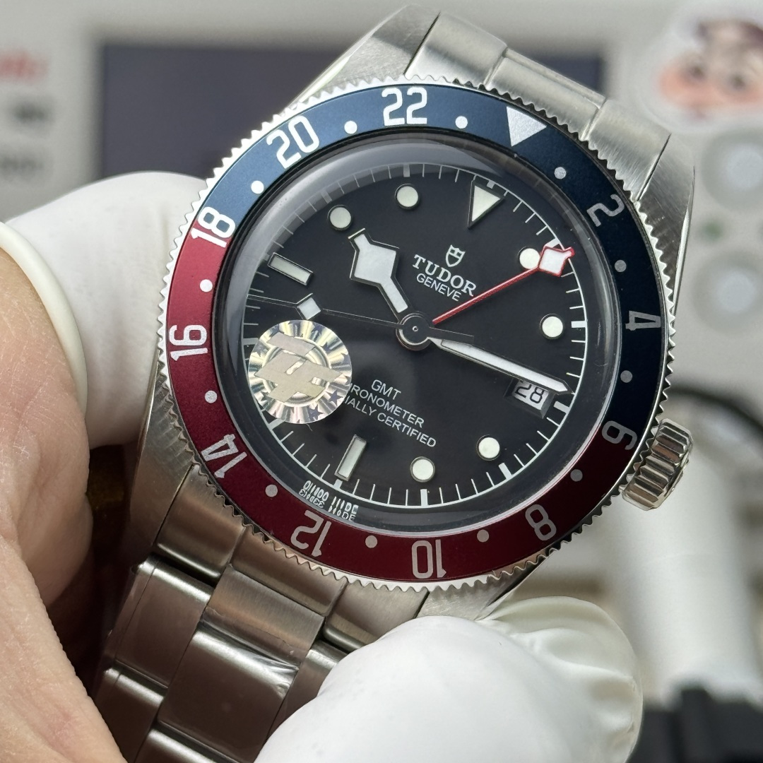 튜더 블랙베이 GMT 코크 베젤 ZF 공장 2836 오토매틱 남성 시계 레플리카 45601 Tudor 이미지 3
