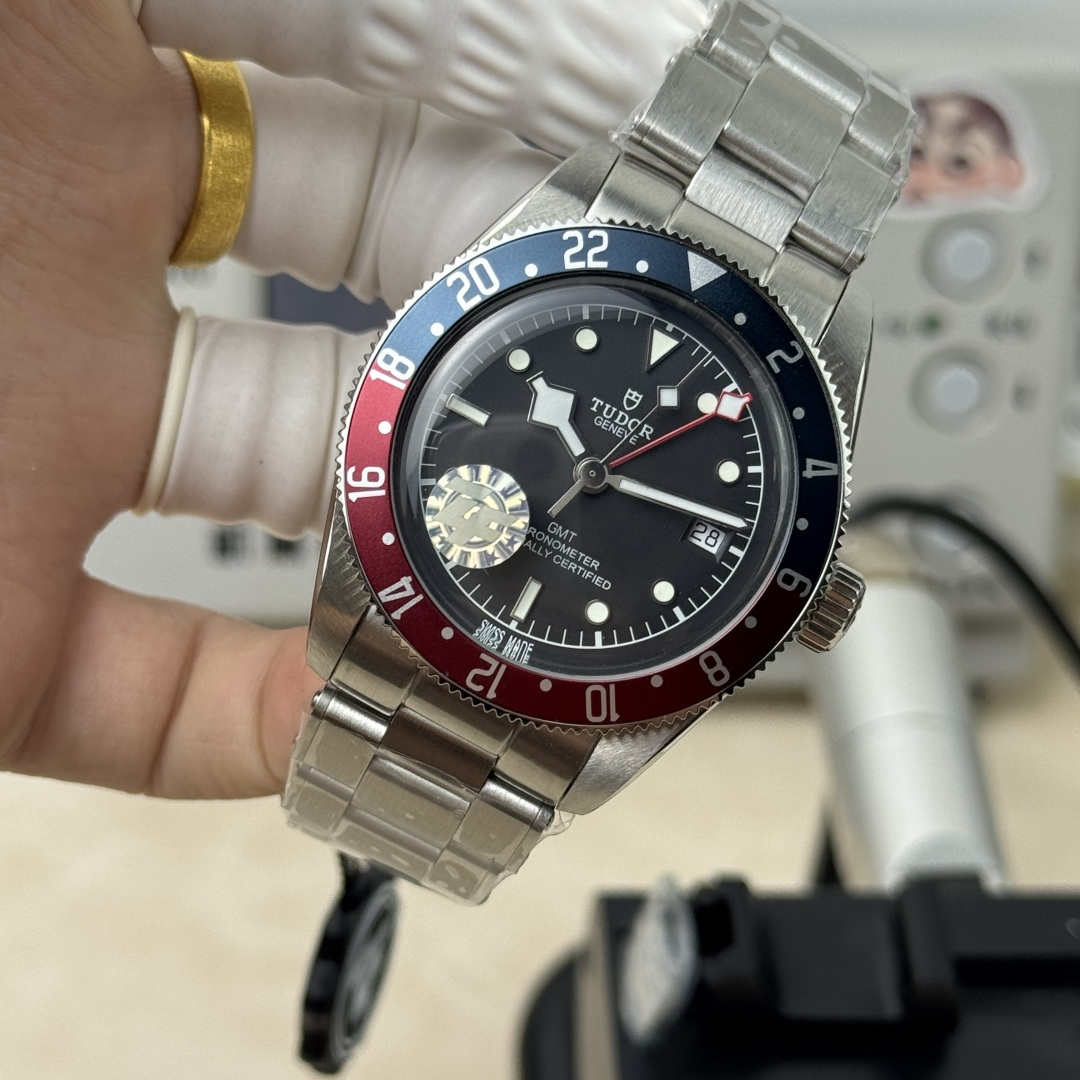 튜더 블랙베이 GMT 코크 베젤 ZF 공장 2836 오토매틱 남성 시계 레플리카 45601 Tudor 이미지 5