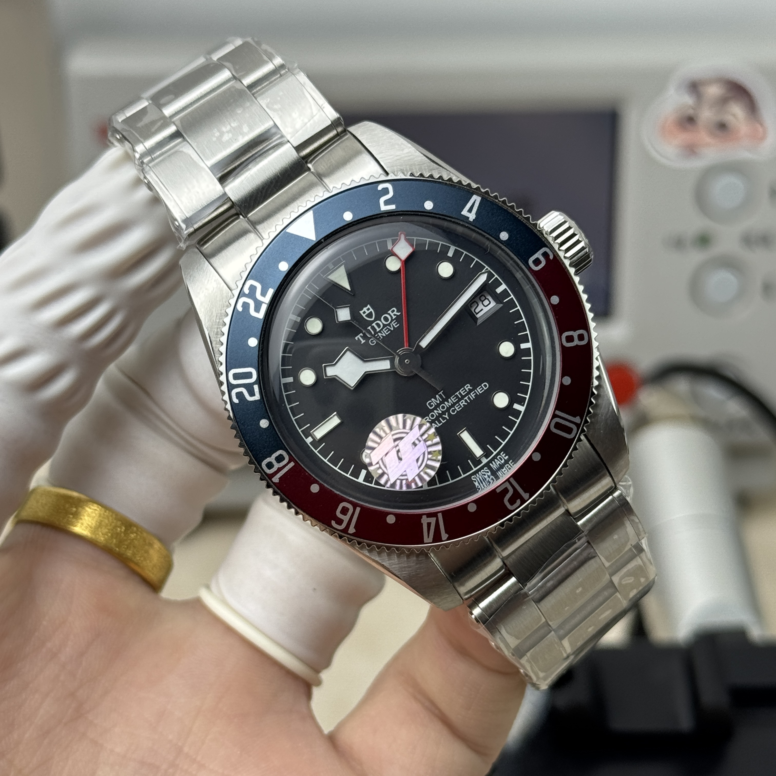 튜더 블랙베이 GMT 코크 베젤 ZF 공장 2836 오토매틱 남성 시계 레플리카 45601 Tudor 이미지 13