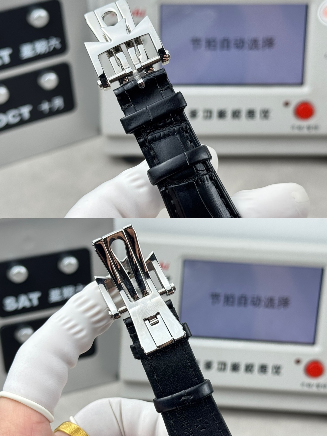 【GR Factory】 市场最高版本 江诗.丹顿:奎德利4500S000A-B364系列经典版!
1:功能日期显示(为表盘中间(三角🔺指示标显示)而官网一致,机芯搭载9015改51001让表更显纤薄,频率为每小时振动28,800次数! 2:对表壳的四个角弧度进行改善,表盘颜色弧度更契合,12个刻度打磨更细腻,整体更贴近! 3:搭配意大利牛皮➕原装扣,表径41mm。让手腕更贴合舒适!GR工厂出品的江诗.丹顿奎德利系列融汇了江诗.丹顿最独特的DNA,是江诗丹顿极致优雅的象征,充分体现了高级制表业最纯粹的传统!适合各种商务场合,简敛精致不失优雅!GR精品,敬请品鉴!欢迎转载!你值得拥有!