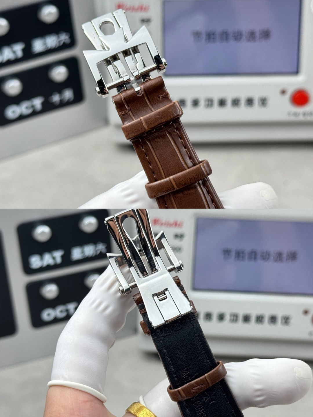 【GR Factory】 市场最高版本 江诗.丹顿:奎德利4500S000A-B364系列经典版!
1:功能日期显示(为表盘中间(三角🔺指示标显示)而官网一致,机芯搭载9015改51001让表更显纤薄,频率为每小时振动28,800次数! 2:对表壳的四个角弧度进行改善,表盘颜色弧度更契合,12个刻度打磨更细腻,整体更贴近! 3:搭配意大利牛皮➕原装扣,表径41mm。让手腕更贴合舒适!GR工厂出品的江诗.丹顿奎德利系列融汇了江诗.丹顿最独特的DNA,是江诗丹顿极致优雅的象征,充分体现了高级制表业最纯粹的传统!适合各种商务场合,简敛精致不失优雅!GR精品,敬请品鉴!欢迎转载!你值得拥有!