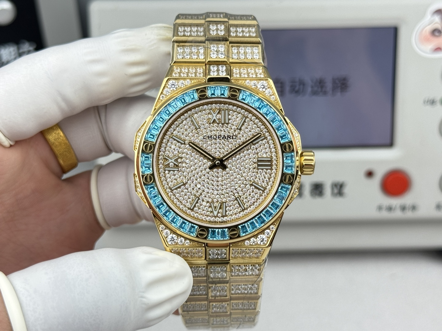 NO:602085,GH—Factory's exclusive masterpiece Chopard Alpine Eagle series Colored T diamond Chameleon Gypsophila limited edition and hidden models are the first to recommend. Like a torch's gaze, compared with the stars in the dark night, you can see the gentleman's vision and the majestic future in the mountains, rivers, lakes and seas. The size is the same as the original 41mm  The rock pattern dial, rhodium-plated Roman numerals, hour and minute hand hour markers are covered with Super-LumiNova X1 fluorescent coating. It is dedicated to the contemporary 'eagle'. People with lofty ideals are ahead of the crowd in daily life. Their vision inspires people and sublimates emotions. With vision and determination, we take action to meet the challenges of the future. loro piana,chopard,chopard19860909GH—Factory 独家力作 萧邦AlpineEagle雪山傲翼系列 彩T钻变色龙满天星限量款及隐藏款首推 如炬目光,比拟暗夜星芒于山川湖海间洞见绅士愿景与磅礴未来 尺寸原装一致41mmX9.7mm 机芯改Chopard 01.01-c 表链独家原版开模金砖型链节一体式表链 岩石纹表盘,镀铑罗马数字,时针及分针时标均覆以Super-LumiNova X1级荧光涂层 致献当代“雄鹰”,志存高远之人在日常生活中超迈群伦,其视野启迪人心、升华情志.凭借远见和决心,以行动迎接未来的挑战,,loro piana,chopard,chopard,Watch