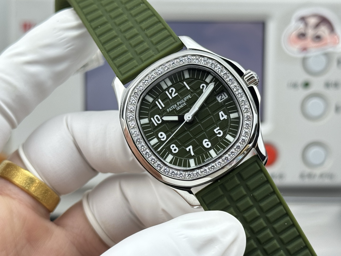 파텍필립 아쿠아넛 자동 여성용 GR 공장 레플리카 44065 Patek Philippe 이미지 2