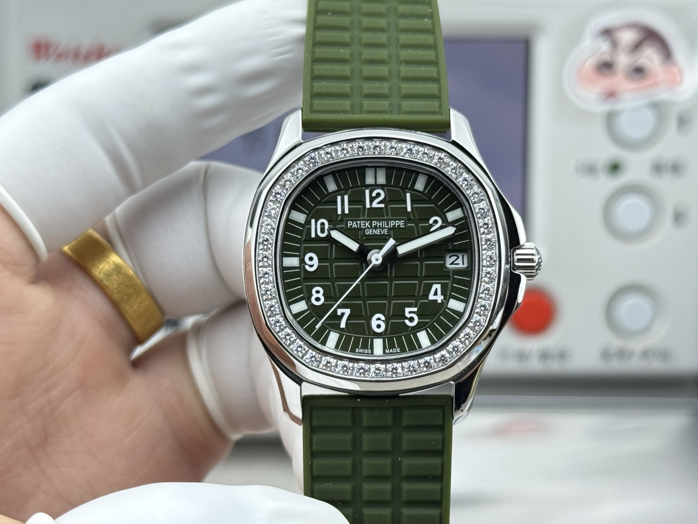 파텍필립 아쿠아넛 자동 여성용 35.6mm GR 공장 레플리카 44065