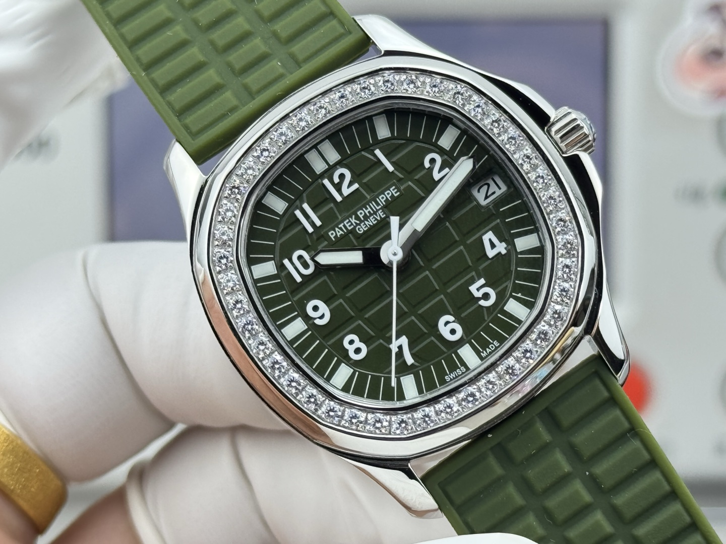파텍필립 아쿠아넛 자동 여성용 GR 공장 레플리카 44065 Patek Philippe 이미지 4