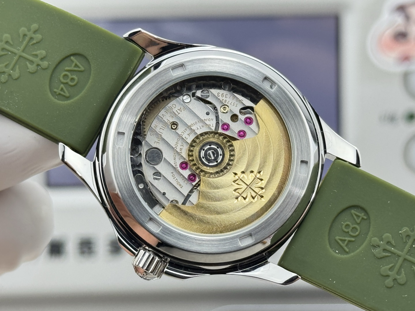 파텍필립 아쿠아넛 자동 여성용 GR 공장 레플리카 44065 Patek Philippe 이미지 8