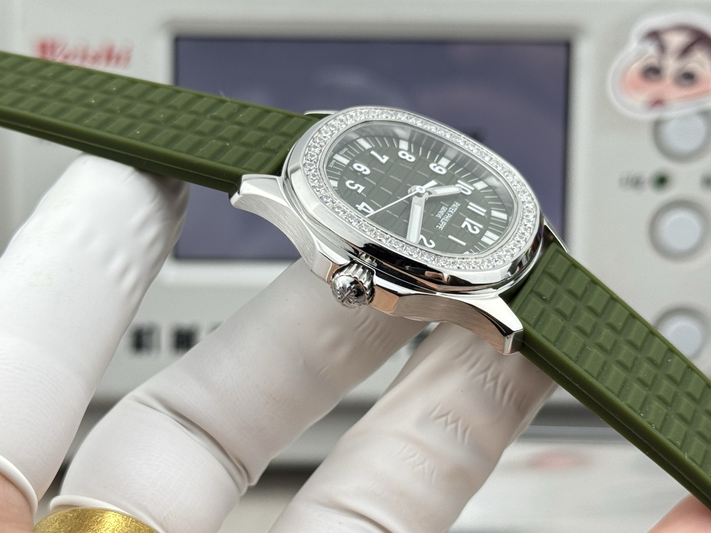 파텍필립 아쿠아넛 자동 여성용 GR 공장 레플리카 44065 Patek Philippe 이미지 7