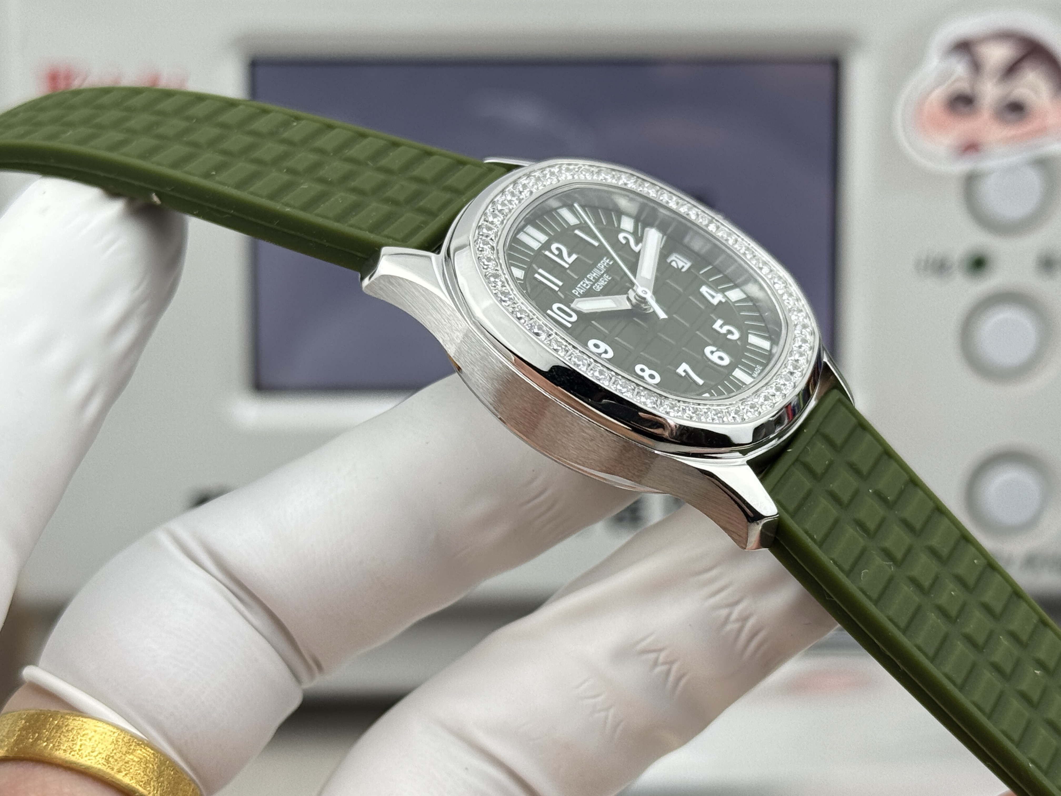 파텍필립 아쿠아넛 자동 여성용 GR 공장 레플리카 44065 Patek Philippe 이미지 15