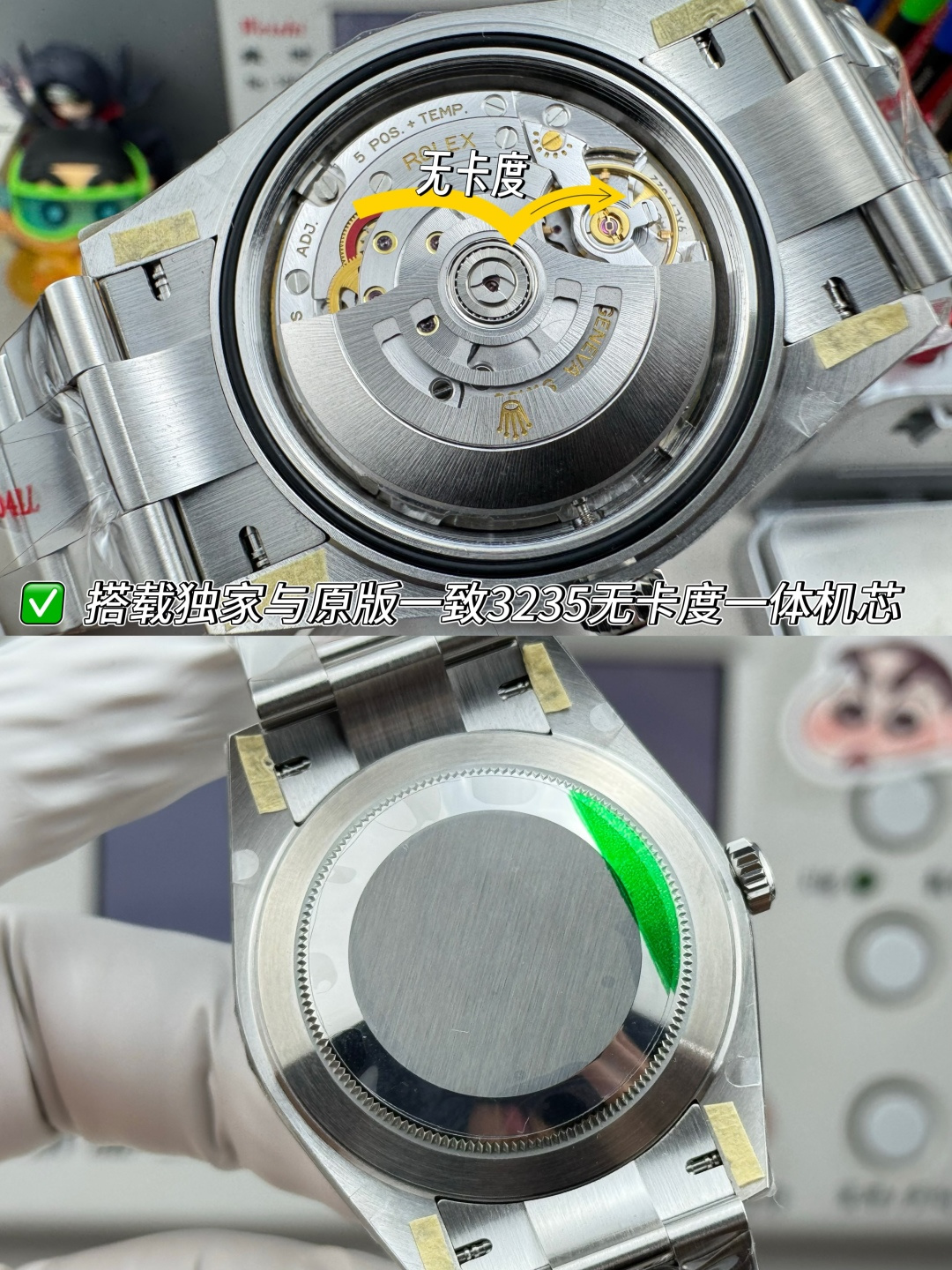 Rolex Style Black Watches Watches Watches detail image 9 from source 765406