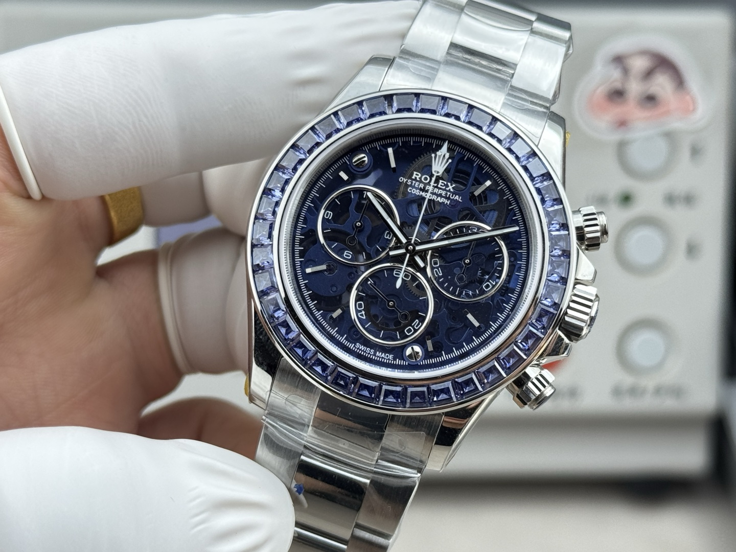 NO:754875,Rolex-Daytona 'Polar Glacier' uses blue as its realm and machines as its bones. The tranquility of the deep sea and the precision of time are hidden in the wrist, rolex19860909劳力士-迪通拿“极地冰川”以蓝为境 以械为骨 腕间藏着深海的静谧与时间的精密,,rolex,Watch
