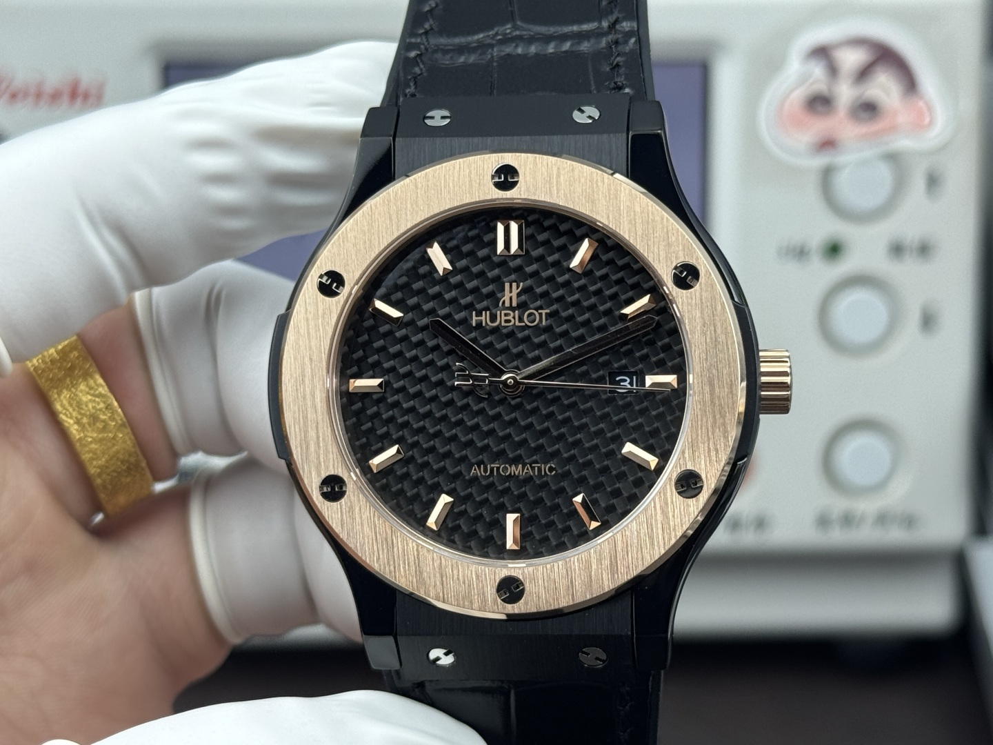 NO:765429,(Real photo) HB + (Hublot) Hublot classic fusion series!  The upgraded version 11 is made with a diameter of 45mm and took 16 months. The case is made of the same steel as the original. This model has a polished brushed surface. The brushing is neat and delicate, with smooth lines. The 6 H-shaped titanium screws in the ring are completely interchangeable with the original. We strive to restore it to the extreme!  The literal color was confirmed after ten months of repeated debugging by the watchmaker, and the color difference was restored to 98%. The literal font used 3D printing technology, and the stroke by stroke, size and thickness of the letters were completely restored to the original!  The movement is adopted (zero repair), the size of the movement is exactly the same as the genuine one, integrating classics!  Brand new masterpiece, pursuit of perfection, welcome your tasting!  ,19860909（实拍图）HB +（宇舶）恒宝经典融合系列！升级版11打造 直径45mm,耗时16个月,表壳采用同正品一致的钢打造而成,此款乃抛光拉丝面,拉丝整洁细腻,线条流畅,圈口6颗H型钛螺丝可与正品完全互换,力争还原到极致！字面颜色在制表师反复调试十个月后才确认样板,色差还原98,字面字体采用3D印刷工艺,字母的一笔一划,大小粗细完全还原正品！机芯采用（零返修）,机芯大小和正品完全一致,融合经典！全新力作 追求完美 欢迎您的品鉴！,,Watch