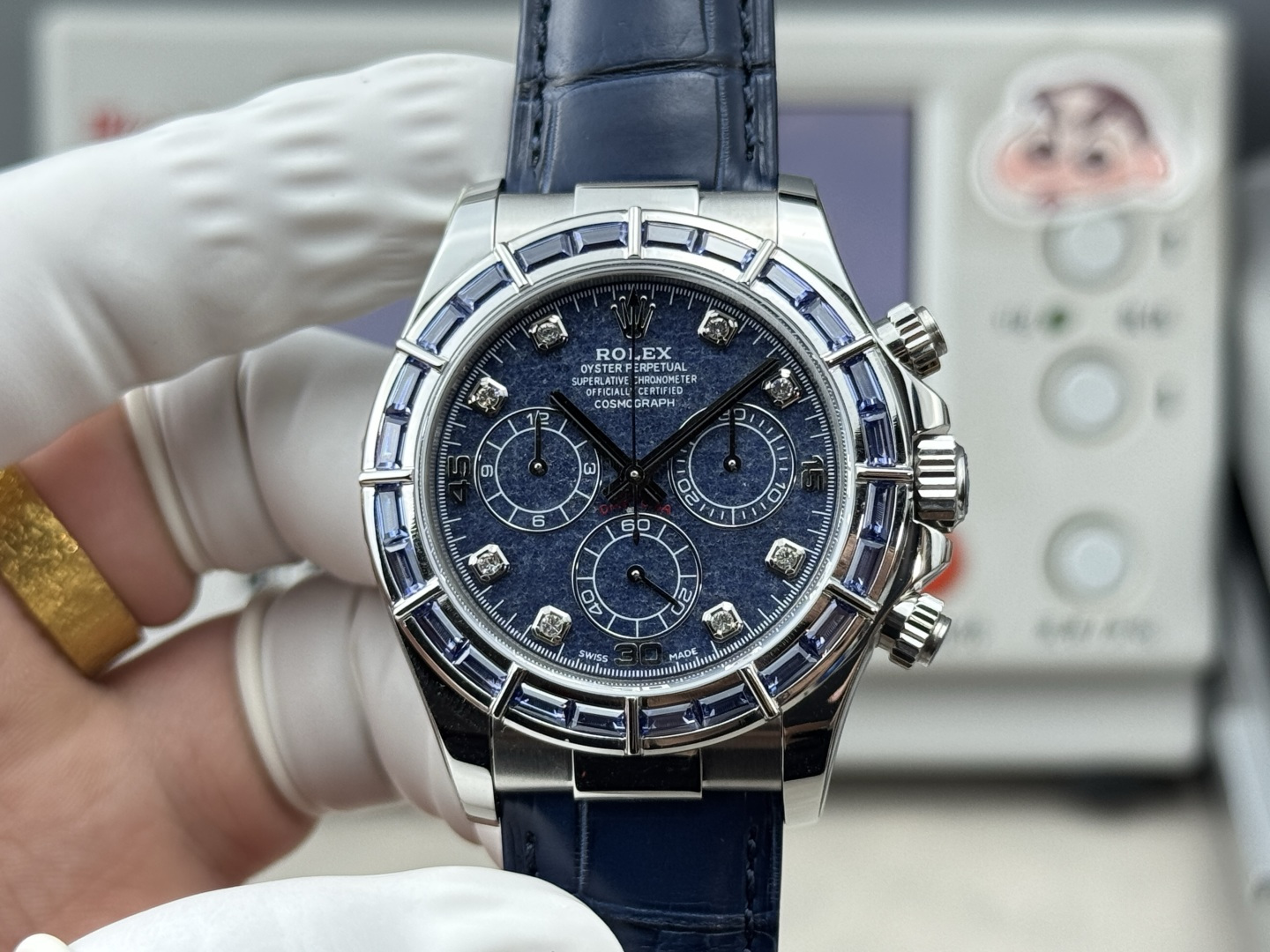 NO:821920,PPM new product, Rolex collection-grade super vvvip model 116589SACI, the ring is made of high-grade cultured diamonds!  Crocodile skin strap, available with Dandong 4801& movement, rolex, crocodile skin19860909PPM新品,劳力士 收藏级 超级vvvip 款 116589SACI 圈口采用高级培育钻！鳄鱼皮表带,备有丹东4801&机芯可选,,rolex,crocodile skin,Watch