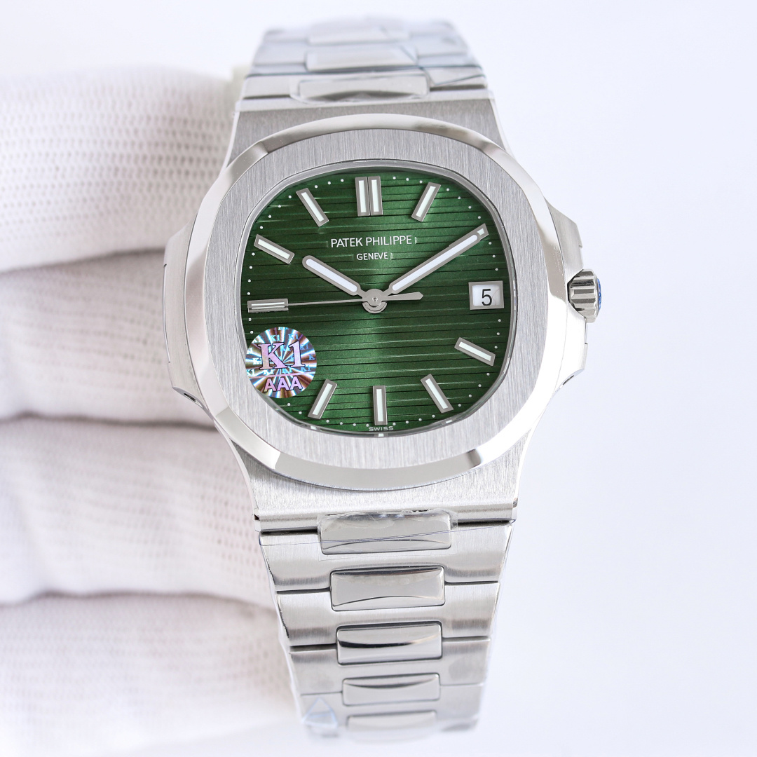 NO:662823,Platinum Diamond 50 K1 Nautilus launches an upgraded version of the original machine with noise-free engraving. It is the most cost-effective all-in-one machine on the market. Detailed upgrade explanation: 1. The upgraded movement has all finely engraved characters, which are clear and not worn, and the texture is the ultimate. 2. The automatic gyro is upgraded, using Swiss ultra-precision bearings, and an unprecedented gyro installation process in the industry. It achieves 100% noise reduction.  3. Original movement, no fake clips, no fake balance wheels, no fake rubies. The K1 factory has completely reproduced the 3.3 mm out-of-print high-quality 324SC movement. 4. The upgraded dial scale has super bright luminous, and the overall brightness is harmonious and consistent. 5. The Nautilus classic blue dial is currently improved to have the same color as the original, which instantly beats the dial details and workmanship of other factories. 6. The calendar window of each watch is positioned horizontally, without deflection and obstruction.  7. The smoothness of the head adjustment gear has been adjusted several times to reach the best state. The upgraded watch has a smooth feel for adjusting time and winding. 8. The thickness of the entire watch has been upgraded to 8.3 mm, perfectly achieving the thinnest mechanical watch on the Internet, which is equivalent to the original thickness. It is extremely comfortable to wear. 9. It is emphasized that the 324Sc movement adjusts the calendar clockwise, that is, adjusts the calendar from top to bottom. Note that the analysis is consistent with the genuine product.  10. When adjusting the time, pull the crown to the second gear. The large second hand will not stop. It is also consistent with the original product. Patek Philippe 5711 Nautilus produced by K1 factory, upgraded to the original version with noiseless engraving.,,patek philippe19860909白 金 钻50 K1鹦鹉螺推出升级原版机无噪音刻字版.市场一体机性价比之最 详细升级解读: 1.升级机芯全部精雕刻字,清晰不磨损,纹理做到极致. 2.升级自动陀片,采用瑞士超精密轴承,业界史无前例的安装陀片工艺.做到百分百降噪音. 3.原版机芯,无假夹版,无假摆轮,无假红宝石.K1厂完整的复刻出3.3毫米的绝版高品质324SC机芯. 4..升级表盘刻度夜光超亮,而且整体做到和谐一致同步亮度. 5.鹦鹉螺经典蓝盘,目前改进与正品一致的颜色,秒杀其他工厂的表盘细节和做工. 6.日历窗口每一只手表做了水平正位,不出现偏斜遮挡. 7.把头调节档位顺畅度的多次调试,调试到最佳状态.使得升级版手表调校时间和上链的手感畅顺 8.升级了整个手表厚度8.3毫米,完美实现全网最薄机械表,等同原装厚度.佩戴起来舒适无比. 9.重点强调324Sc机芯顺时针调日历,也就是由上往下调日历.注意辨析和正品一致. 10.调节时间的时候,拉表冠二挡.大秒针是不停止的.和正品也是一致. K1厂出品百达翡丽5711鹦鹉螺,升级原版机无噪音刻字版.,,patek philippe,Watch
