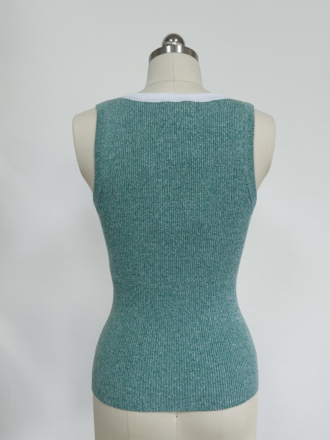 CC25C Silver Hot Stamping Vest Ribbed Knit Sleeveless Top 3 cmp i1750164175009 3749 0 1
