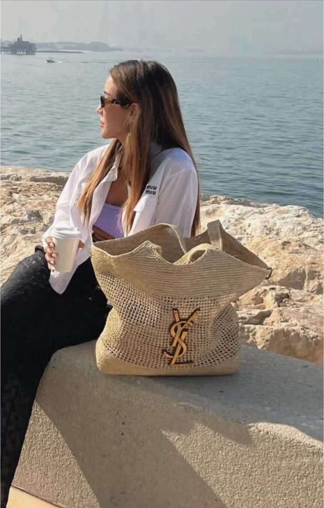 NO:387801,Exquisite and light straw weaving material with classic logo. Extra large capacity is a must-have for travel and vacation. Saint Laurent, saint laurent, espadrilles19860909精致轻盈的草编材质搭配经典大logo 超大容量完全就是出门旅行度假必备,圣罗兰,saint laurent,espadrilles,Bag