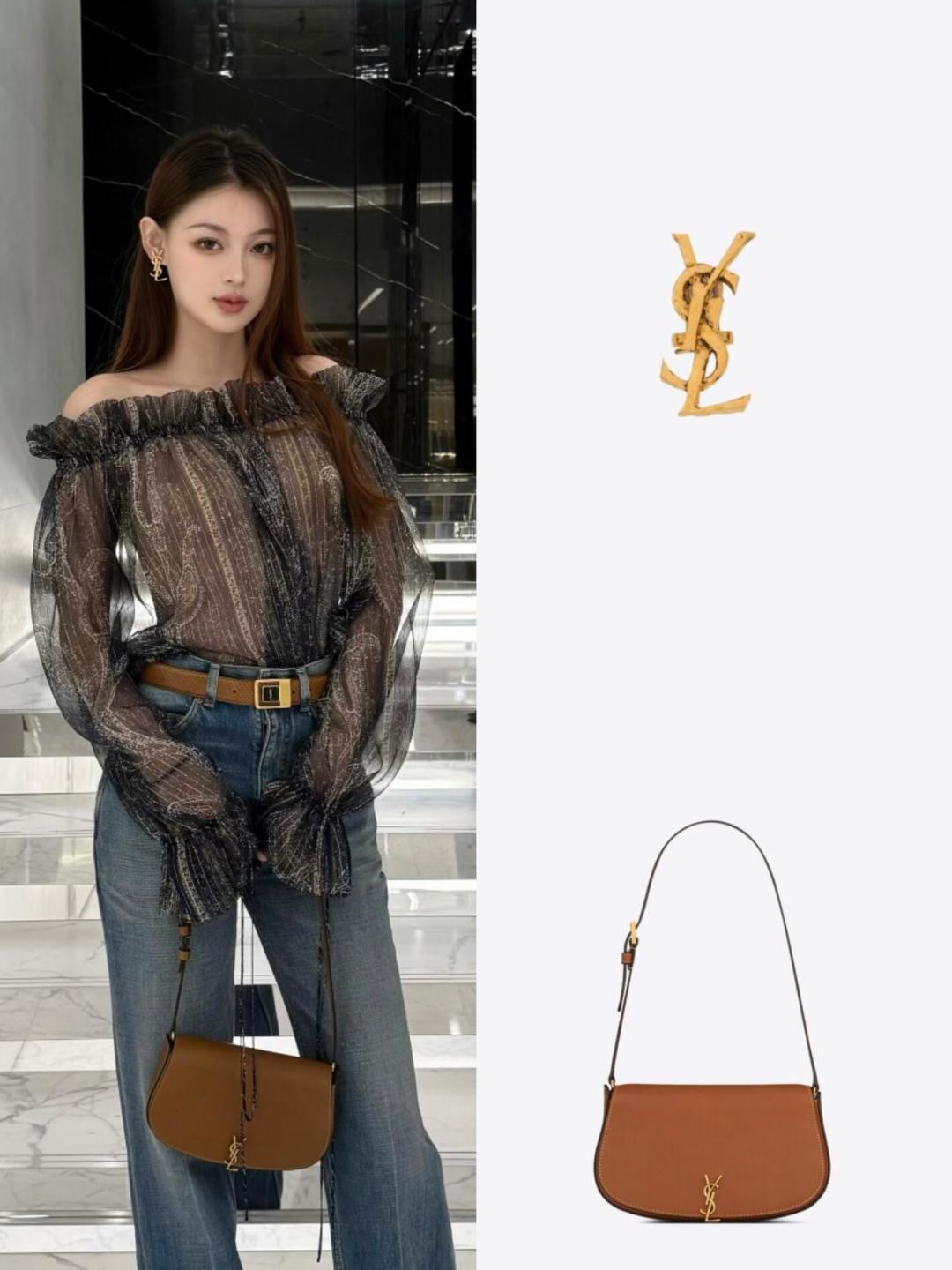NO:209646,Voltaire new color underarm bag retro tone lightweight three-dimensional, Saint Laurent, saint laurent19860909voltaire新色系腋下包 复古色调 轻便立体,圣罗兰,saint laurent,Bag