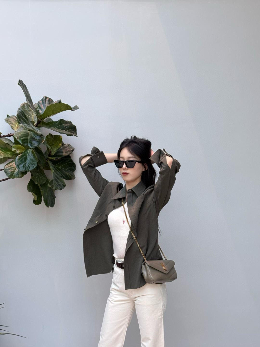 NO:211811,Moss green and spring and summer adaptation, Saint Laurent, saint laurent19860909苔藓绿与春夏季适配,圣罗兰,saint laurent,Bag