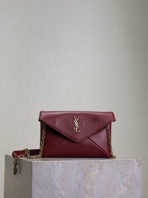 Yves Saint Laurent Calypso Mini Chain Bag - Elegant Leather Clutch