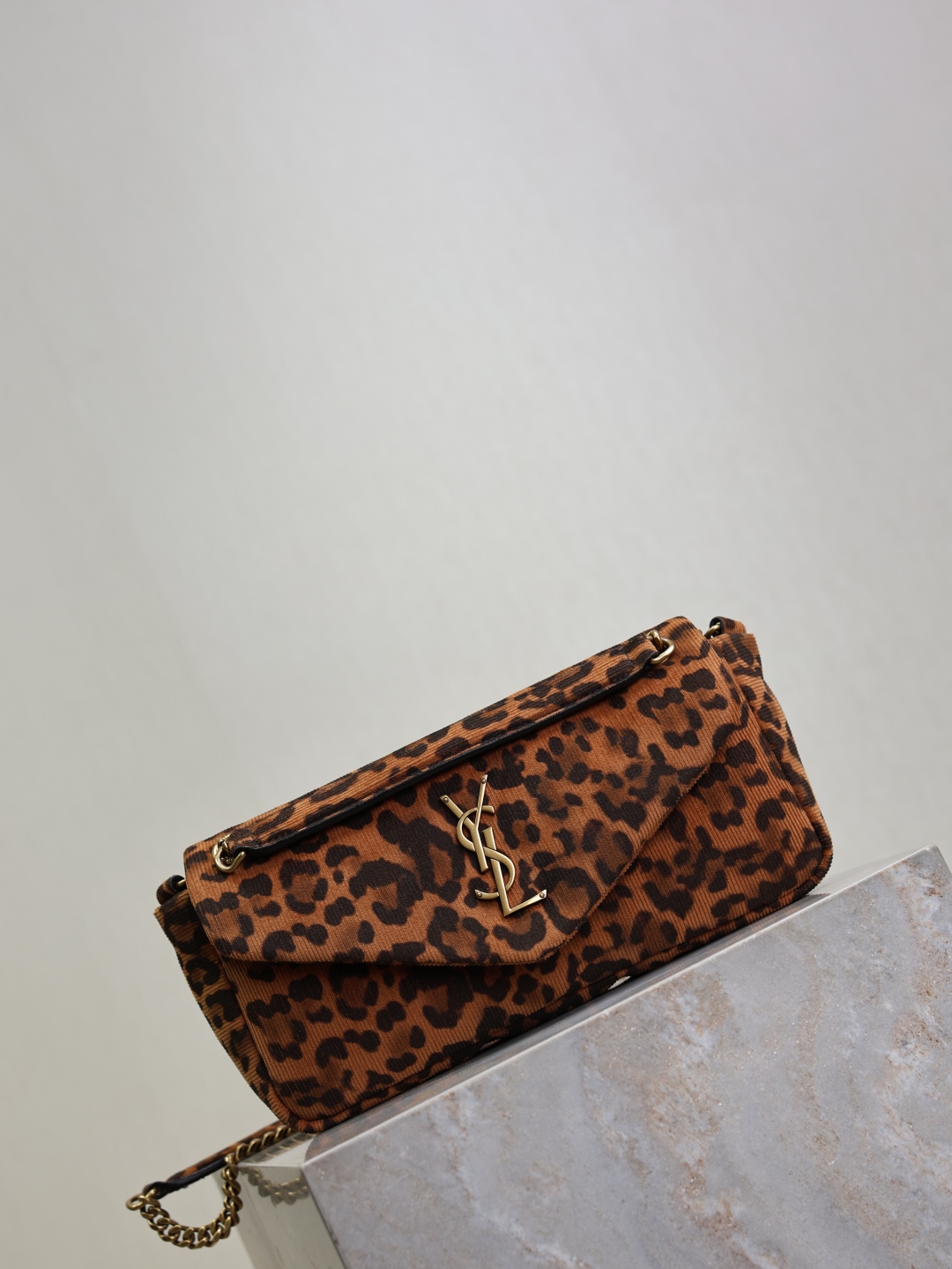 Saint Laurent Calypso Leopard Print Canvas Bag with Gold Hardware 3 cmp i1752216301885 6763 0 1