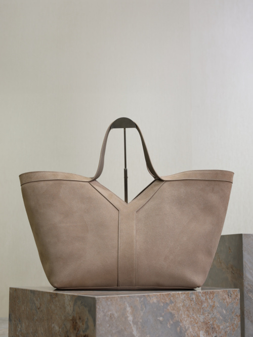 Yves Saint Laurent Suede and Leather Shopping Bag - Spacious & Stylish 1 Yves Saint Laurent Suede and Leather Shopping Bag - Spacious & Stylish