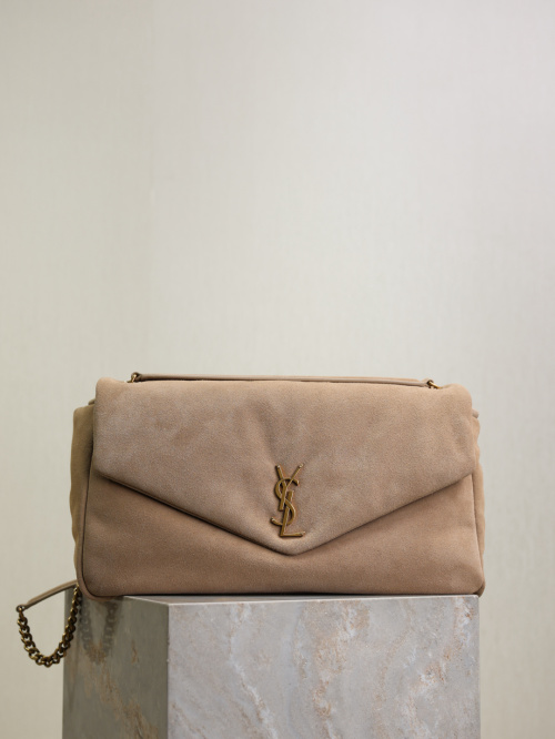 Yves Saint Laurent Calypso Suede Chain Bag - Luxurious & Stylish Handbag 1 Yves Saint Laurent Calypso Suede Chain Bag - Luxurious & Stylish Handbag
