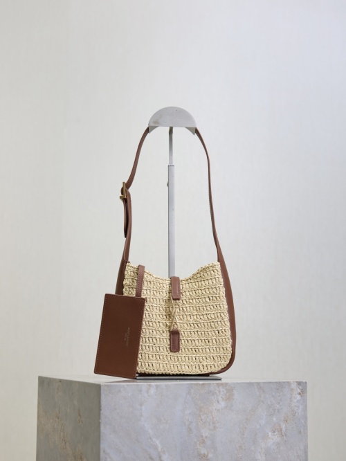 Yves Saint Laurent Raffia Woven Shoulder Bag - LE 5A7 Mini 1 Yves Saint Laurent Raffia Woven Shoulder Bag - LE 5A7 Mini