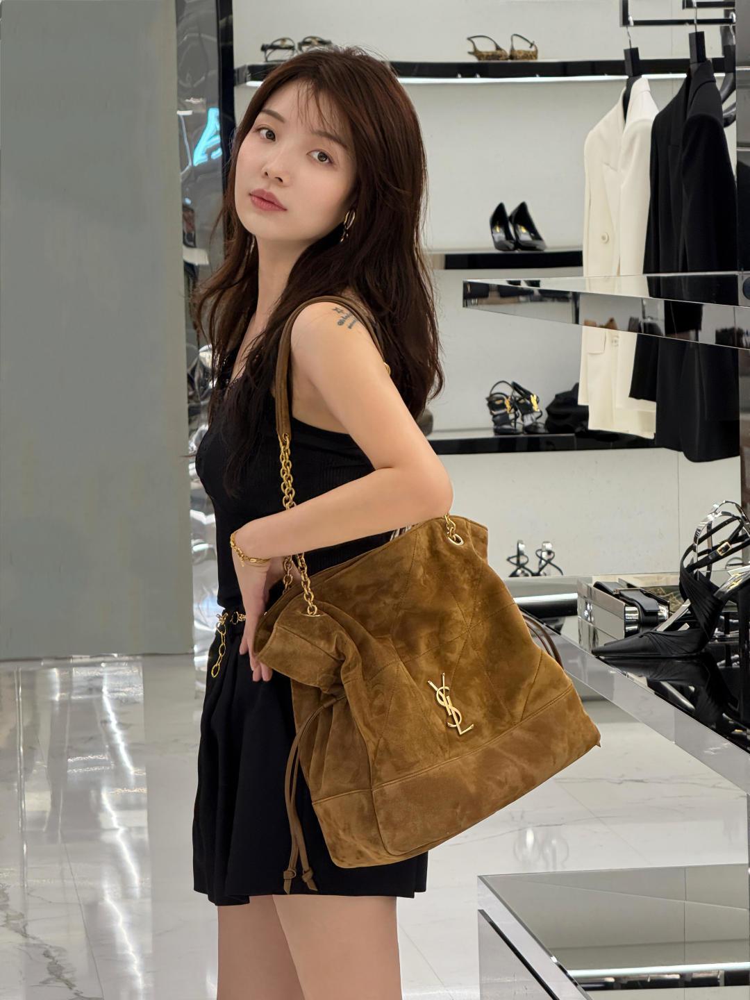 NO:659427,caramel suede lucky bag, saint laurent, saint laurent, chamois leather19860909焦糖色麂皮福袋,圣罗兰,saint laurent,chamois leather,Bag