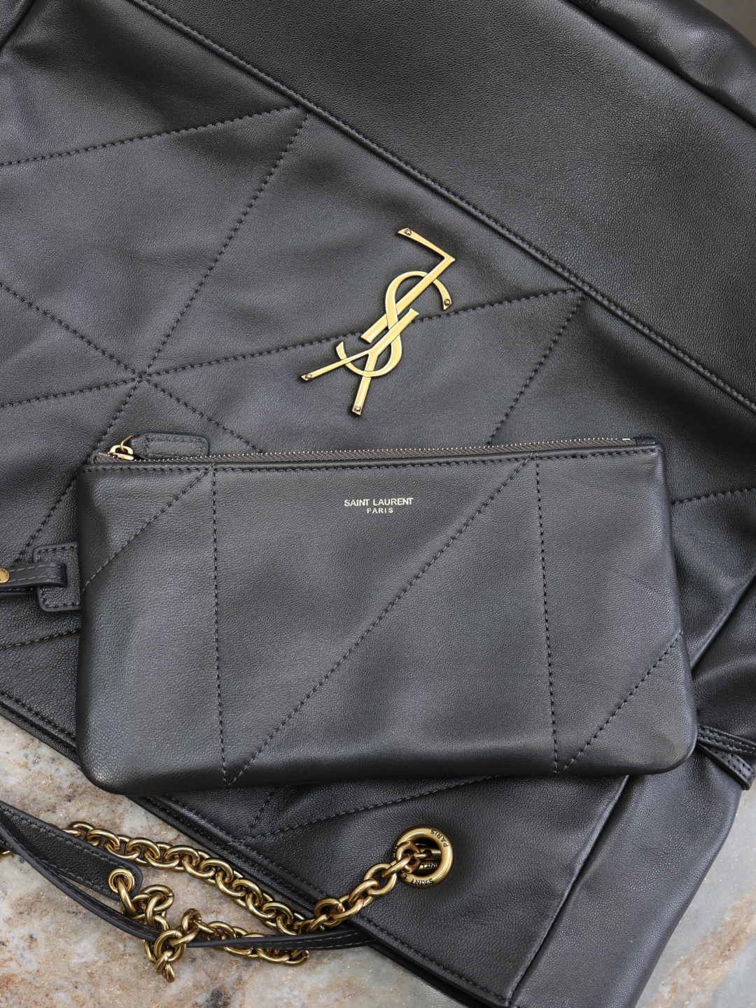 Jamie Large Bucket Bag in Gray Soft Lambskin Leather with Gold Hardware 9 cmp i1760345816907 7148 0 7