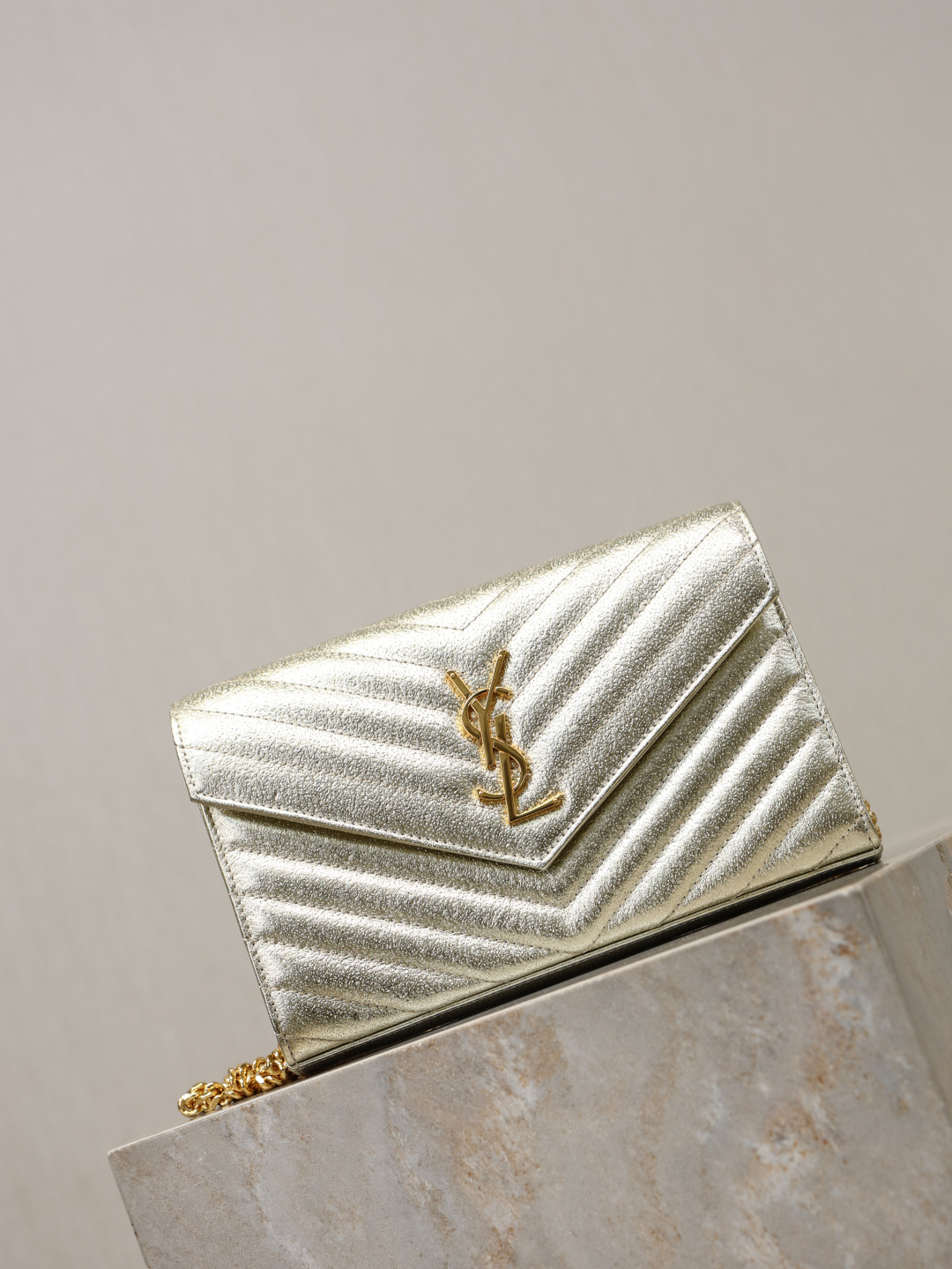 Saint Laurent Gold everyday shoulder
