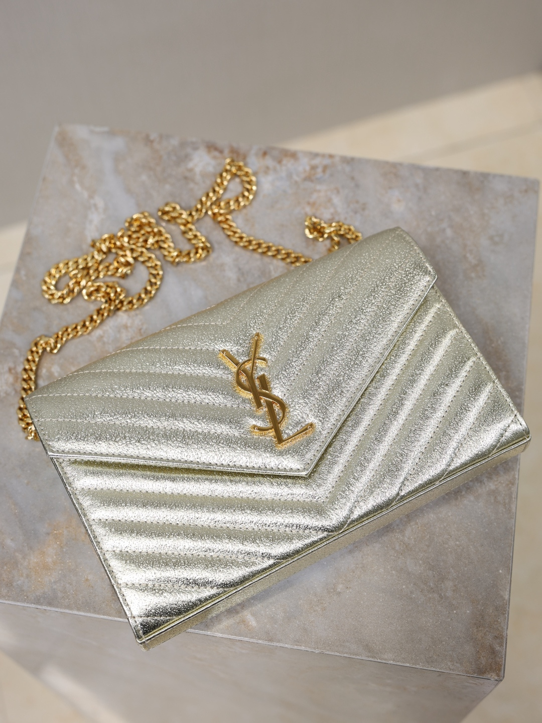 Saint Laurent Gold everyday shoulder