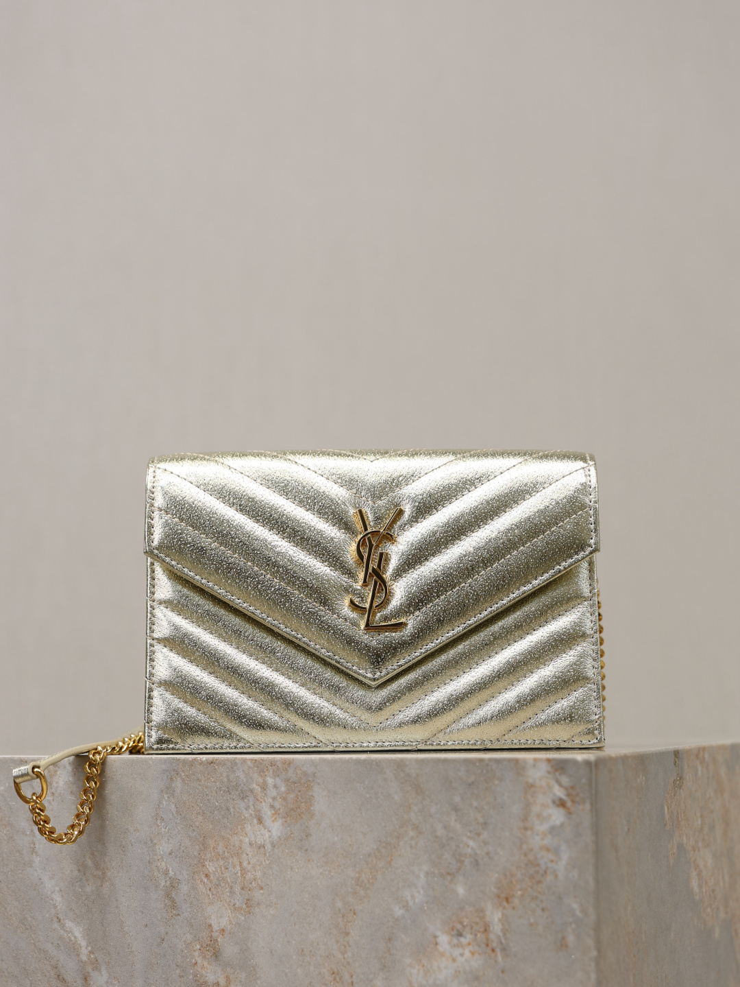 Saint Laurent Gold everyday shoulder