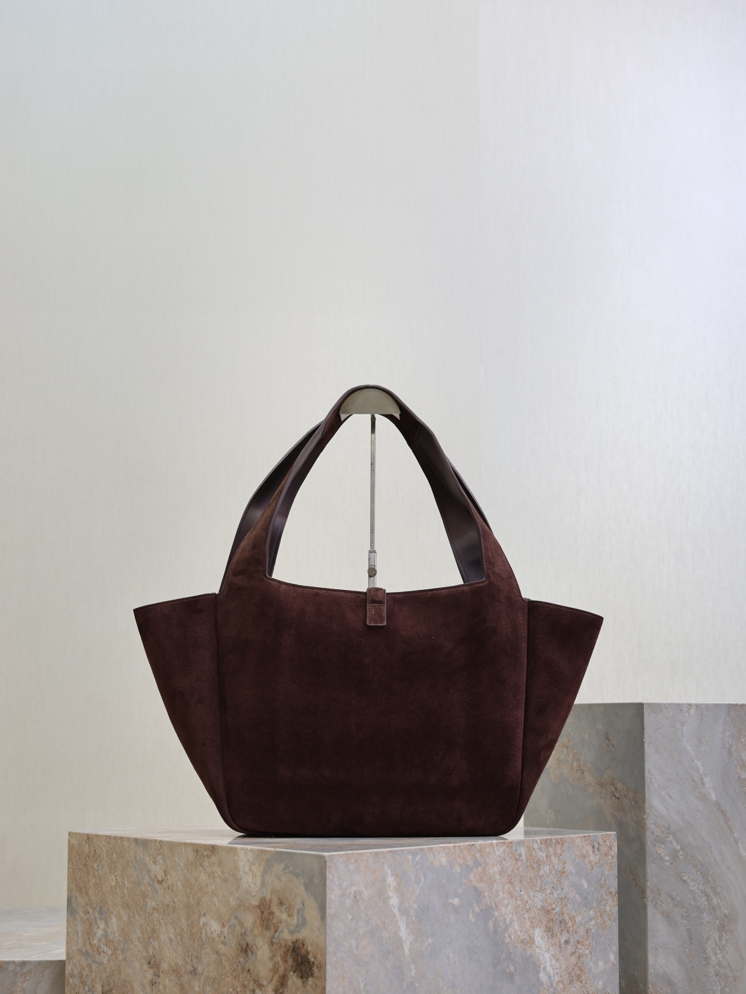 YSL bag Coffee suede gold buckle — photo 8