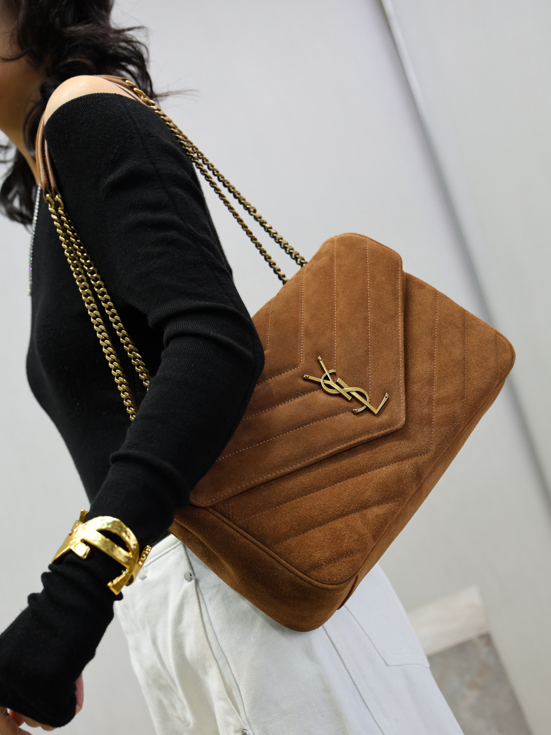 NO:772241,The caramel color comes with a retro filter and is very atmospheric for daily matching, saint laurent, saint laurent19860909焦糖色系自带复古滤镜 日常搭配超有氛围,圣罗兰,saint laurent,Bag