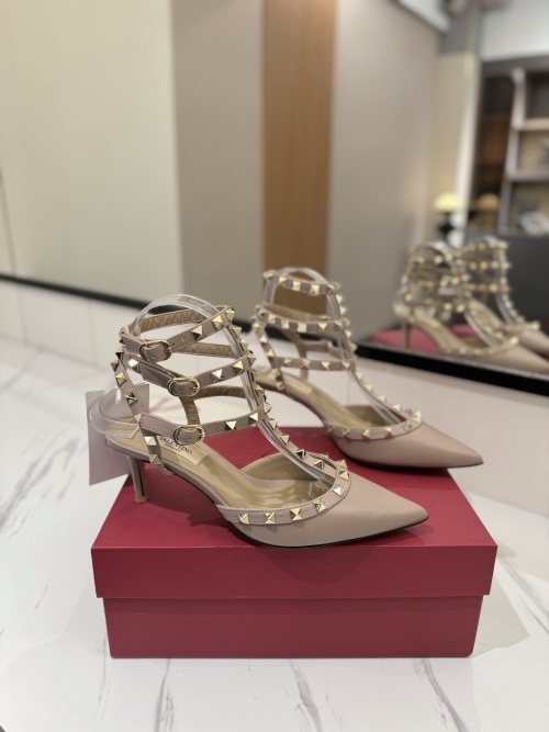 Valentino Garavani Rockstud Ankle Strap Leather Kitten Heel Pumps 1 Valentino Garavani Rockstud Ankle Strap Leather Kitten Heel Pumps