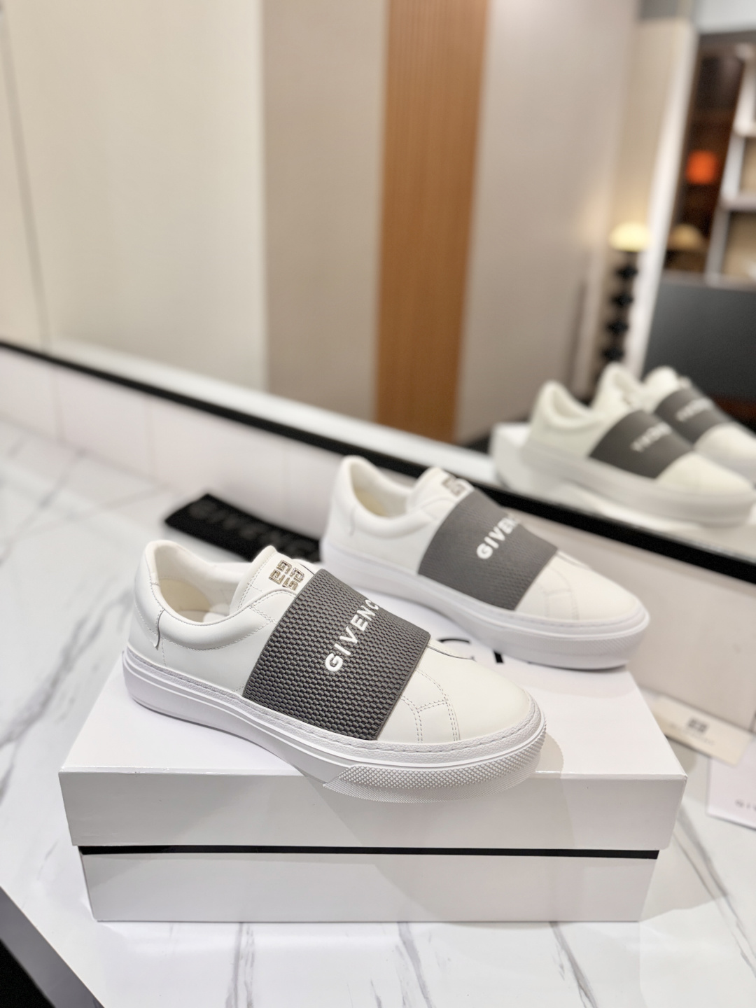 Givenchy Logo Strap Slip-on Sneakers