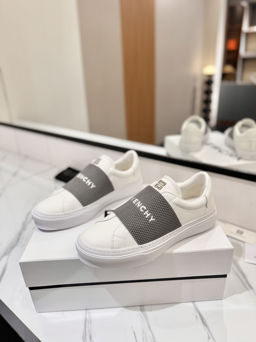 Givenchy Logo Strap Slip-on Sneakers