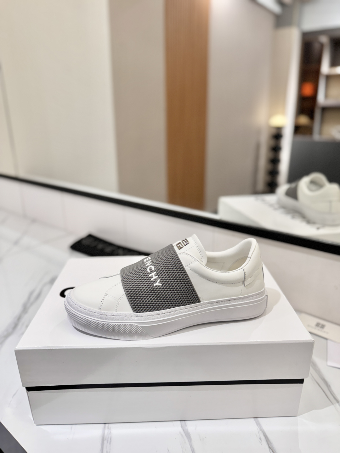 Givenchy Logo Strap Slip-on Sneakers