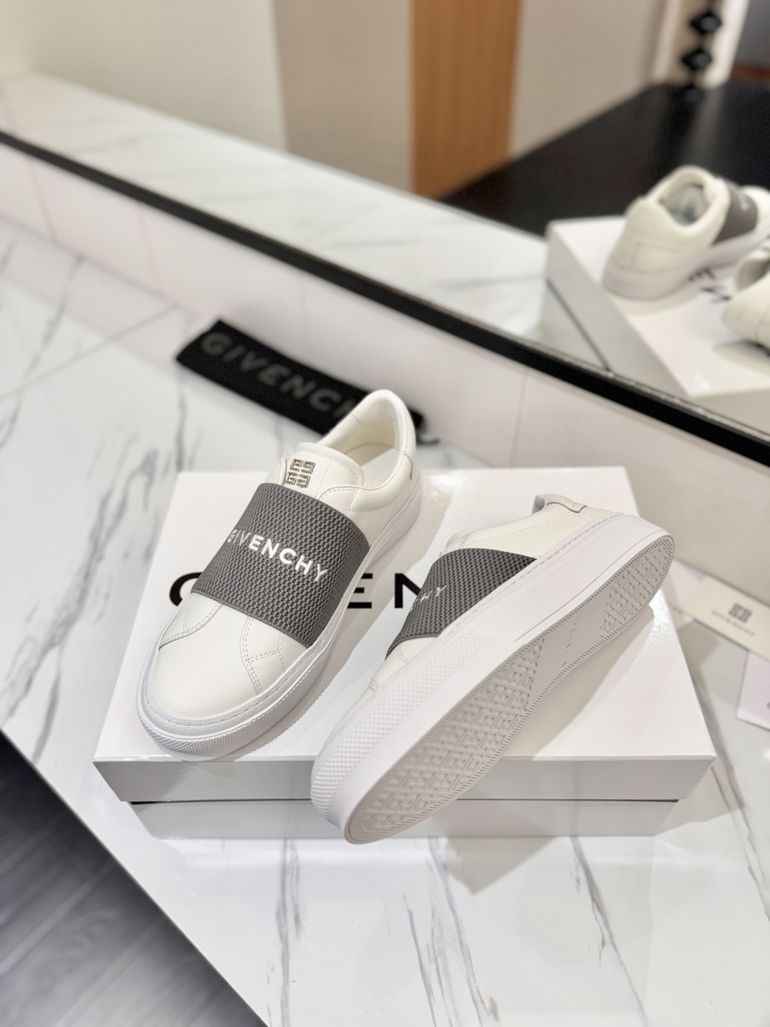 Givenchy Logo Strap Slip-on Sneakers
