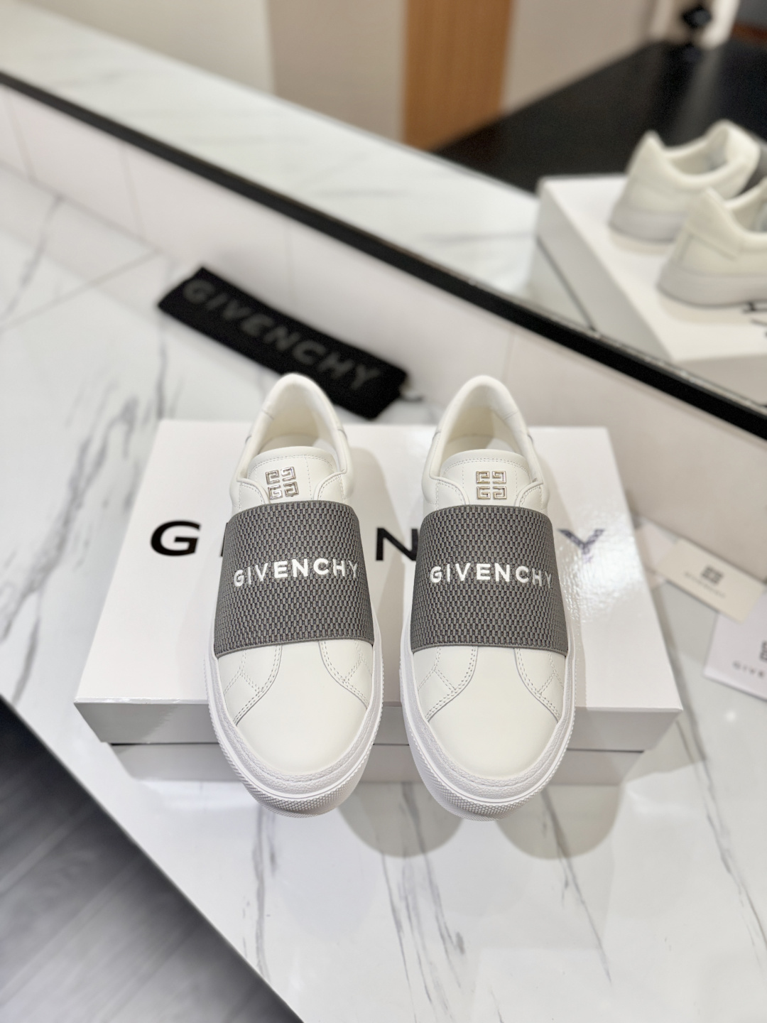 Givenchy Logo Strap Slip-on Sneakers