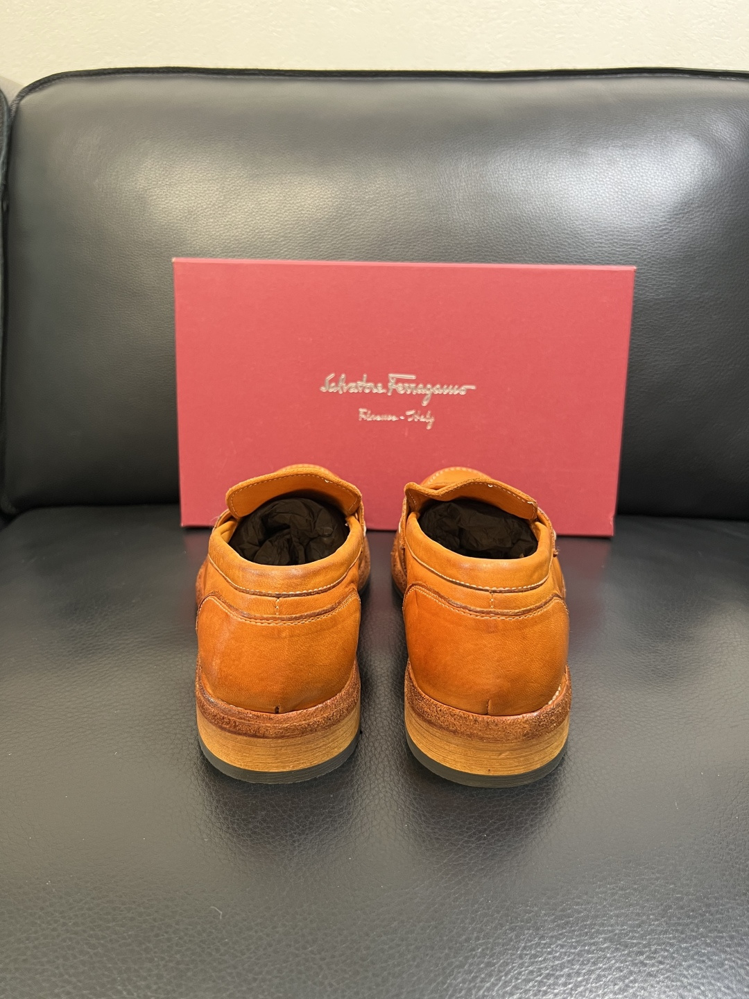 Ferragamo 高品质 顶级工艺品 菲拉格慕 专柜同步发售原厂配置，意大利进口原版牛皮，进口水染牛里