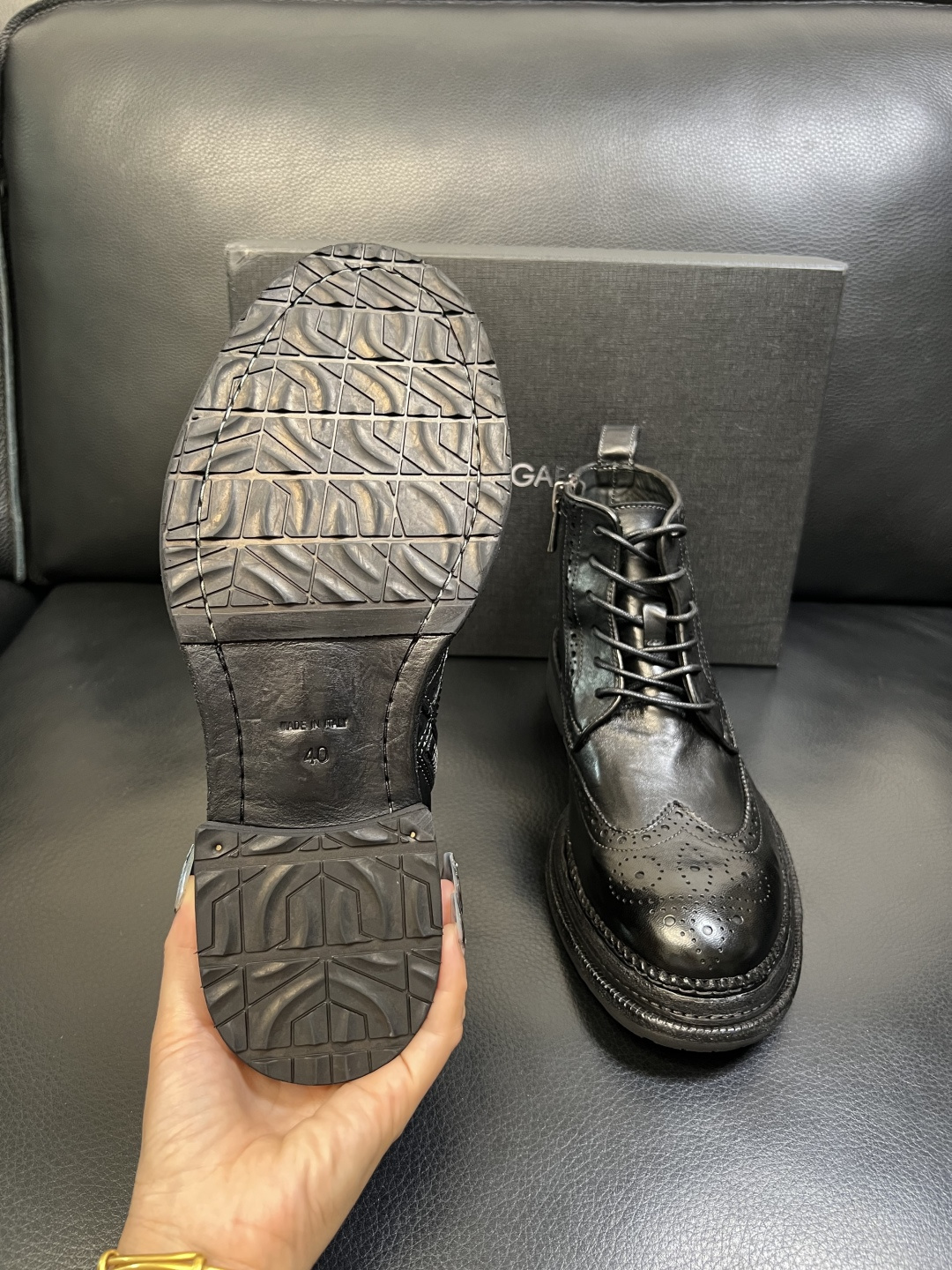 Dolce & Gabbana 高品质 顶级工艺品 杜嘉班纳 爆款专柜新品同步，高帮靴子鞋面意大利进口水