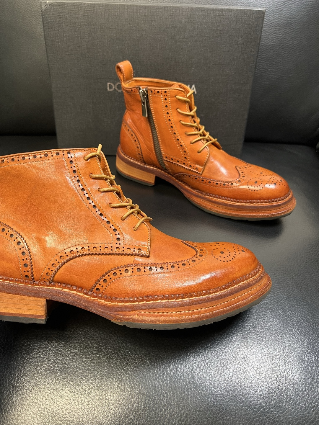 Dolce & Gabbana 高品质 顶级工艺品 杜嘉班纳 爆款专柜新品同步，高帮靴子鞋面意大利进口水