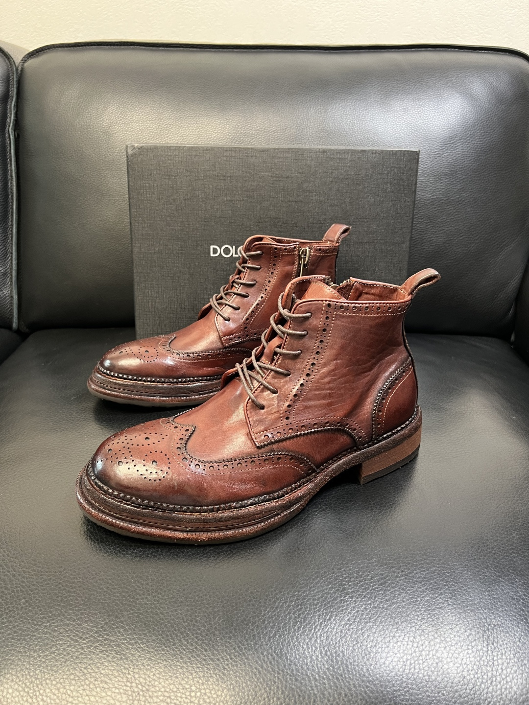 Dolce & Gabbana 高品质 顶级工艺品 杜嘉班纳 爆款专柜新品同步，高帮靴子鞋面意大利进口水