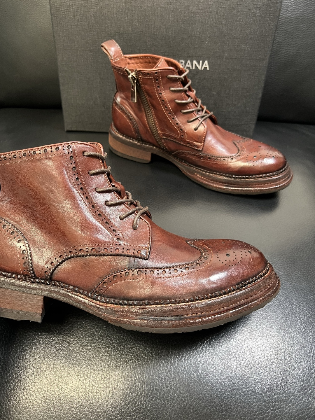 Dolce & Gabbana 高品质 顶级工艺品 杜嘉班纳 爆款专柜新品同步，高帮靴子鞋面意大利进口水