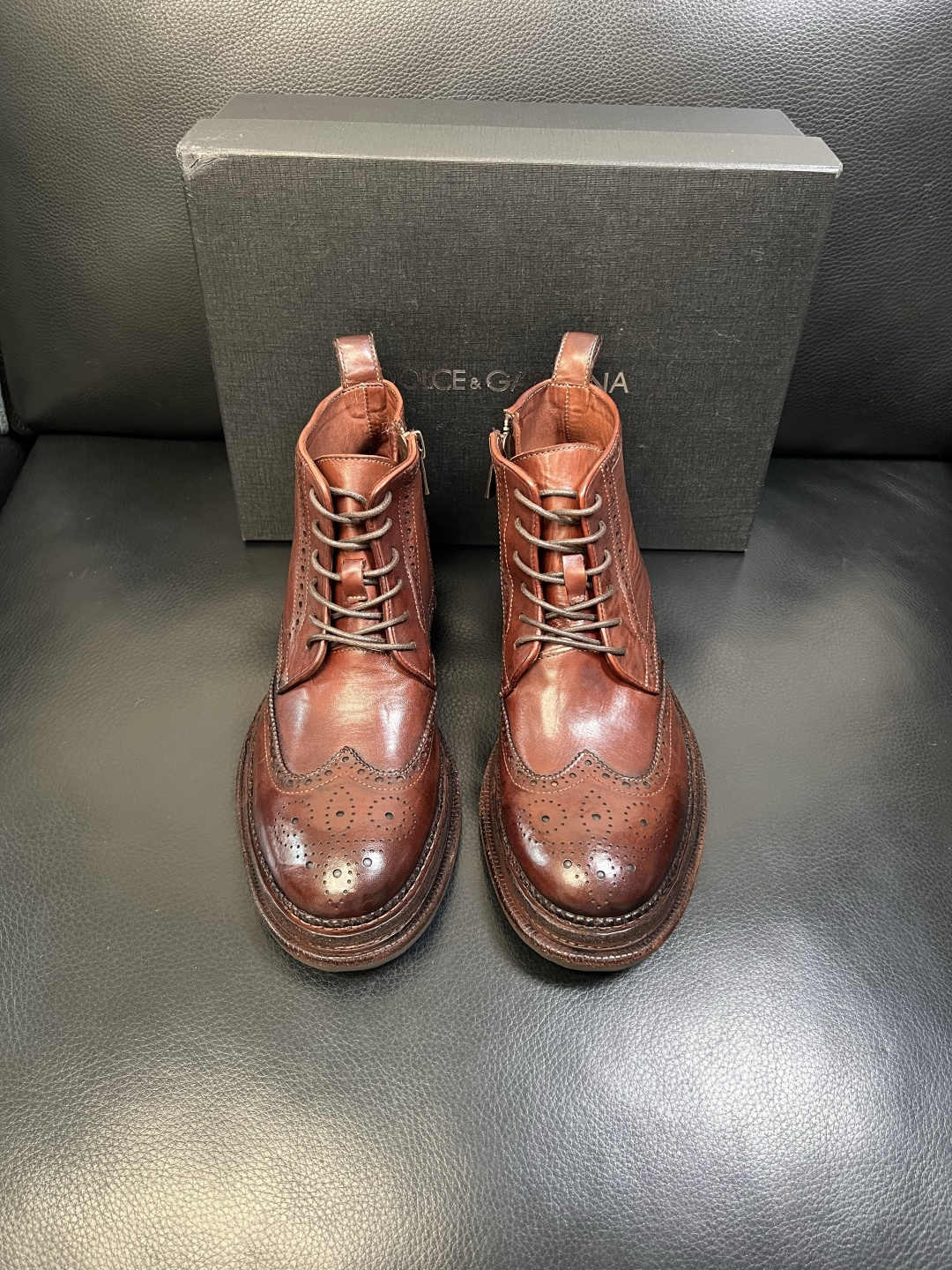 Dolce & Gabbana 高品质 顶级工艺品 杜嘉班纳 爆款专柜新品同步，高帮靴子鞋面意大利进口水