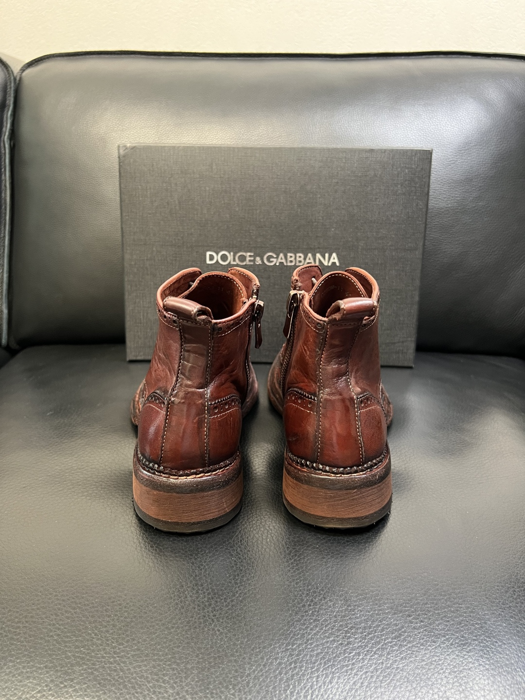 Dolce & Gabbana 高品质 顶级工艺品 杜嘉班纳 爆款专柜新品同步，高帮靴子鞋面意大利进口水