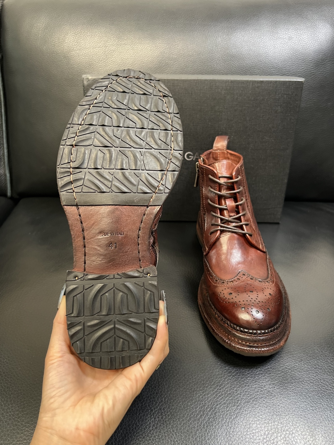 Dolce & Gabbana 高品质 顶级工艺品 杜嘉班纳 爆款专柜新品同步，高帮靴子鞋面意大利进口水